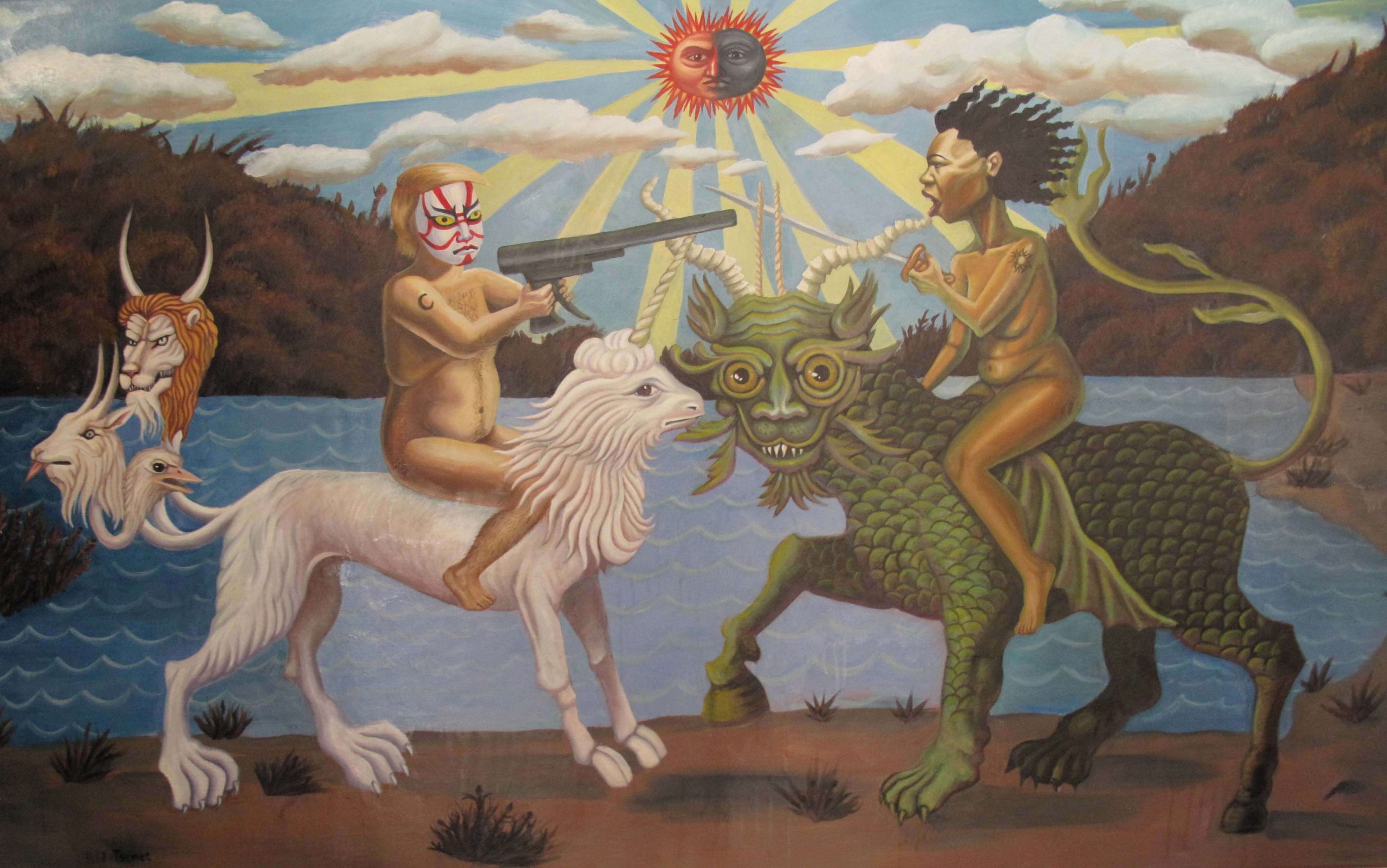 giant realism paintings of tslil tsemet