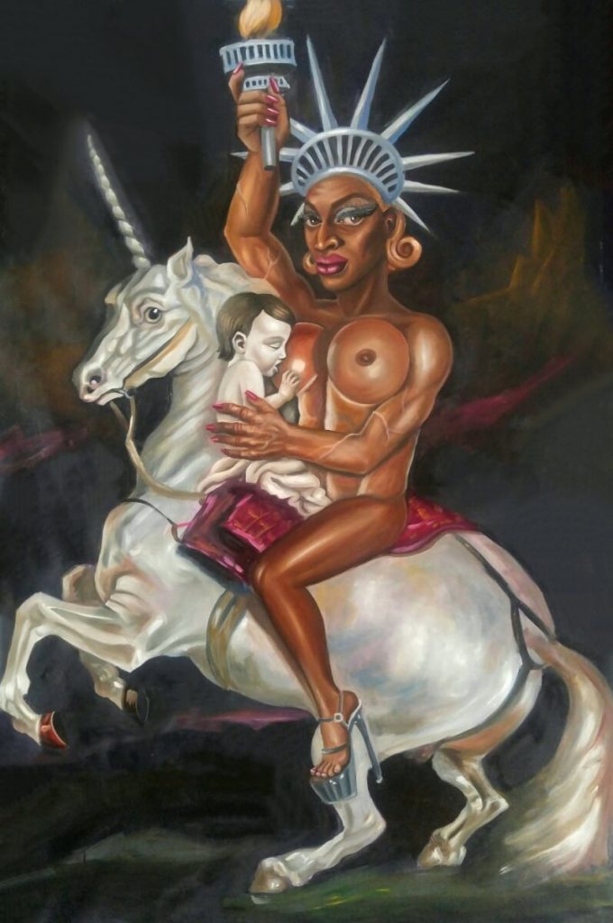 giant realism paintings of tslil tsemet