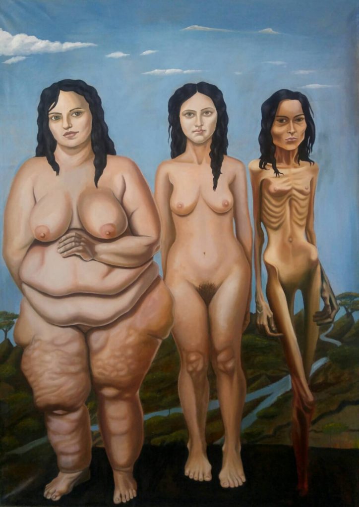 giant realism paintings of tslil tsemet