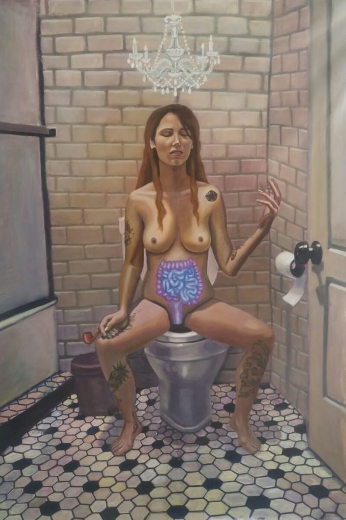 giant realism paintings of tslil tsemet