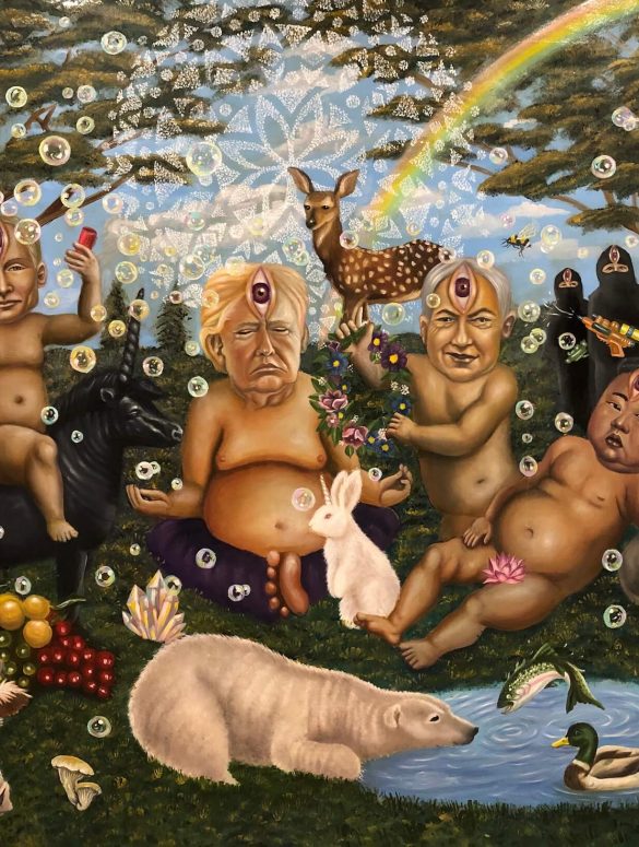 giant realism paintings