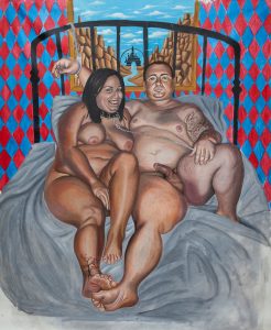 giant realism paintings of tslil tsemet